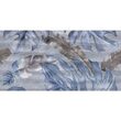Piesa decorativa Delice Leaves Waves Light Blue 3272, tip marmura, 60x90 cm, albastru deschis