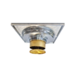 Sifon pardoseala cu ventil alama si capac inox VEN-S1015