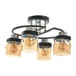 Candelabru RODES, NEGRU, 4XE27, 2499/4