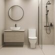 Gresie rectificata Istanbul Light Gray Matt 22790311 60x120 cm, model piatra, gri deschis, finisaj mat