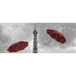 Piesa decorativa Viola Umbrella Red 3199, tip decor, 50x60 cm, rosu