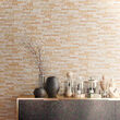Faianta portelanata rectificata Brickstone Beige tip piatra, 16,3x51,7 cm, culoare bej