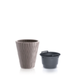 Ghiveci decorativ de flori, rotund, cafeniu, 29.7x33 cm, sandy dbso300-7529U