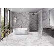 Gresie rectificata Aden Dark Grey ADE2 60x120 cm, model marmura, gri inchis, finisaj lucios