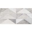 Piesa decorativa Agatha Zig-Zag Grey 2882, tip piatra, 30x60 cm, gri