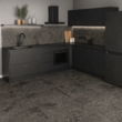 Gresie rectificata Beton Grey 60x120x0.7cm, gri deschis, model ciment, finisaj semilucios