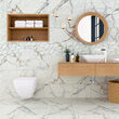 Faianta Marvy Glossy Rec/Momento 1. 30x90 cm, model marmura, alb, finisaj lucios