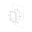 Usa soba cu geam, cu cenusar 275x255 mm - 660327