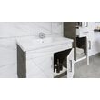 Set mobilier baie 80cm Victoria Padova White cu Lavoar si Oglinda