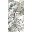 Gresie Tropical Green-White Full Lapp, model decor, 60x120 cm, alb-verde