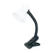 Lampa de birou SCHOOL CLIP, ALB, 1XE27, EL 995 WH