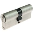 Cilindru de siguranță Yale 500, alama, satin nichel, 35 × 35 mm, 3 chei frezate, standard