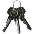 Cilindru de siguranță Yale 500, alama, satin nichel, 35 × 35 mm, 3 chei frezate, standard