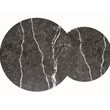 SET mese de cafea Dion efect marmura negru-negru  80x48 / 48x42