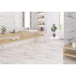 Gresie portelanata 6360 Altissimo White, model marmura, 45x45 cm, culoare alba