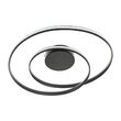 Aplica tavan FINLEY, NEGRU, LED 59W, 3000K-4000K-6000K, 2295 BK