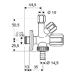 Robinet Comfort combinat 1/2"-3/8", 035510699