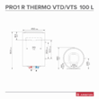 Boiler electric Ariston Pro1 R, 100 vts 1,8 K eu (cod: 3201916)