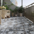 Gresie rectificata Loreto Dark Mat 1, model piatra, 60x60 cm, bej