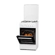 Aragaz LDK 5060 White RMV LPG, 4 arzatoare, Capac metalic, Siguranta, 50x60x85 cm, Alb