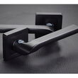 Set manere negru siena cu rozete cilindru incluse, aluminiu, 8 mm