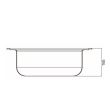 Chiuveta Sanobi 2100.BRL.490mm, adancime 165mm, cuva pe universala, montare pe blat