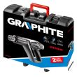 Pistol aer cald 2000W cu accesorii 5 piese GRAPHITE 59G524