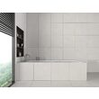 Gresie SG Ark White 1. 60x60x0.7cm, rectificata, model ciment, finisaj mat