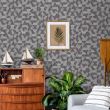 Tapet geometric Touch of Fashion P-Atof S8508-6, 10 m x 0.53 m, negru