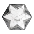 Gresie portelanata tip marmura, hexagonala, Geohex Grey Decor Matt 20x23 cm, Gri