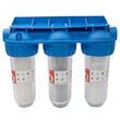 Filtru apa triplu Ermetiq (Everline) EWF-3F11/10, cu carbune/bumbac/sita 3x1"x10"