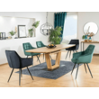 Scaun dining / living Lily Catifea Bluvel Verde 78/cadru negru