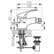 Baterie stativa bideu Basic BBC6 FERRO