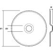 Disc polizare-slefuire pentru metal GRAPHITE