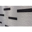 Faianta Abidos tip piatra, 10x50 cm, culoare alba, finisaj mat