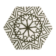 Gresie portelanata tip marmura, hexagonala, Lace Cappucino Mix Decor mat 20x23 cm 0200*0232