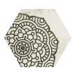 Gresie portelanata tip marmura, hexagonala, Lace Cappucino Mix Decor mat 20x23 cm 0200*0232