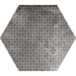 Gresie hexagonala Wembley model ciment, 22,5x25,9 cm, culoare antracit