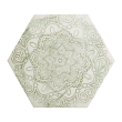 Gresie portelanata tip marmura, hexagonala, Lace Cappucino Mix Decor mat 20x23 cm 0200*0232