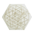 Gresie portelanata tip marmura, hexagonala, Lace Cappucino Mix Decor mat 20x23 cm 0200*0232