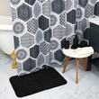 Perdea dus 180x200cm, model geometric, gri