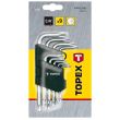 Set chei torx scurte 9 piese T10-T50 TOPEX 35D960