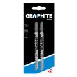 Set 2 lame pentru fierastrau vertical 75x100 mm 6TPI GRAPHITE 57H761