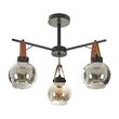 Candelabru MASON, NEGRU, ELBULGARIA, 3XE27, 2426/3