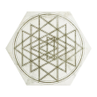 Gresie portelanata tip marmura, hexagonala, Lace Cappucino Mix Decor mat 20x23 cm 0200*0232