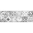 Piesa decorativa Mat Patchwork White 4764, tip decor, 25.5x75.5 cm, alb