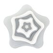 Aplica tavan LILY, ALB, LED 98W, 3000K-4000K-6000K, 2288