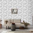 Tapet geometric Tria P S21559-2, 10 m x 0.53 m, gri