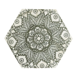 Gresie portelanata tip marmura, hexagonala, Lace Cappucino Mix Decor mat 20x23 cm 0200*0232