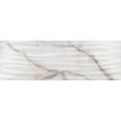 Faianta rectificata Goldie Onda White 4992, tip marmura, 24.4x74.4 cm, culoare alb, finisaj lucios